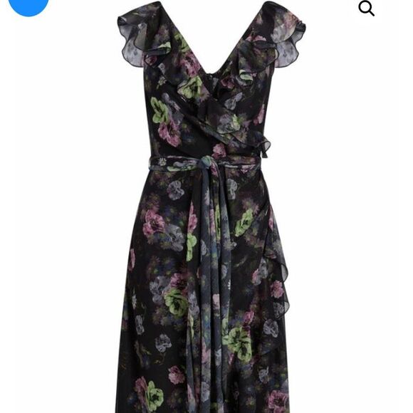 NWT Cinq à Sept Midi | Laure Dress Midnight Multi size 8-D7 - Picture 3 of 7